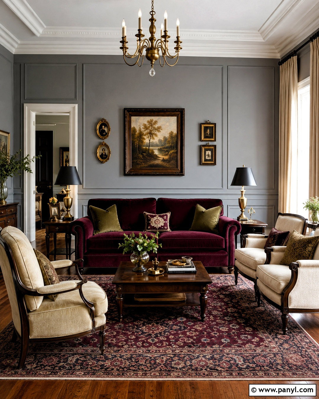 Burgundy With Grey Walls - 20 What Goes With Grey Walls