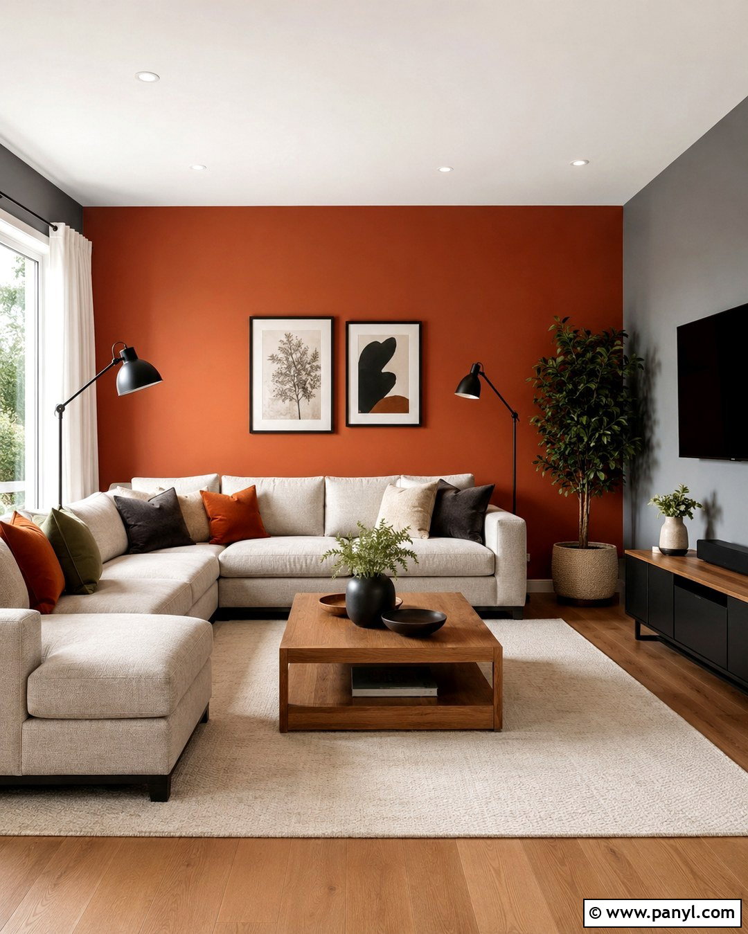 Burnt Orange Accent Wall - 20 Accent Wall To Go With Gray Walls