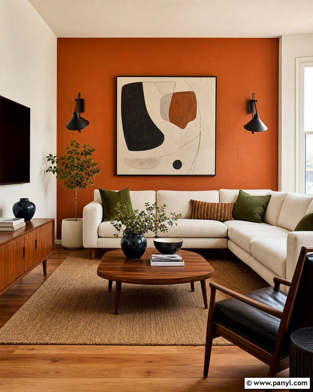 Burnt Orange Accent Wall - 30 Best Accent Wall Colors