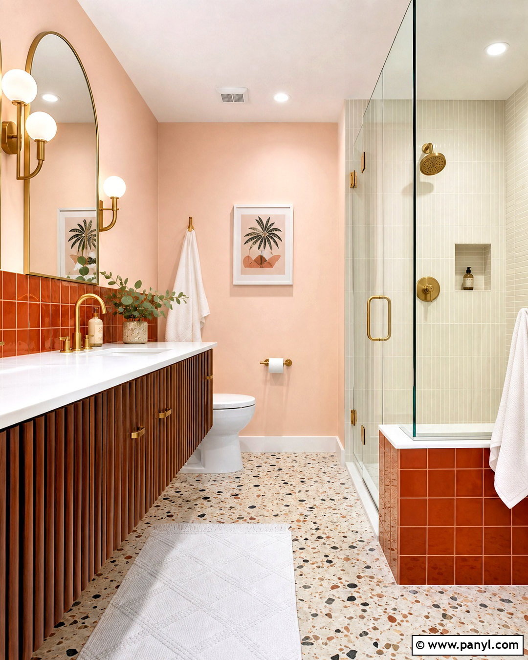 Burnt Orange And Blush Bathroom - 20 burnt orange bathroom ideas