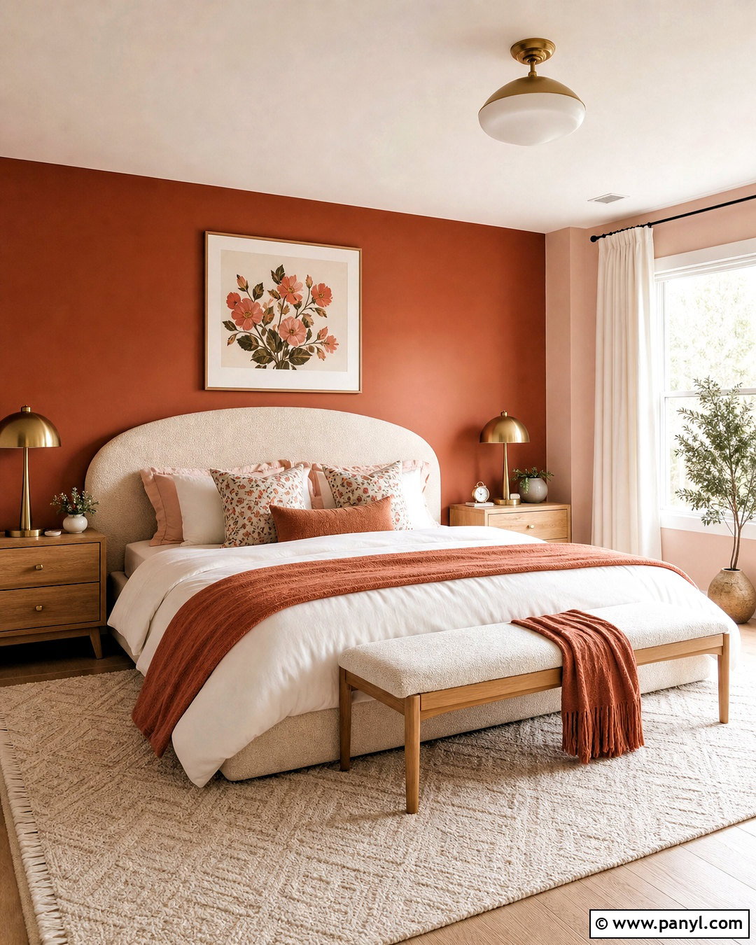 Burnt Orange And Blush Pink Bedroom Walls - 20 burnt orange bedroom walls
