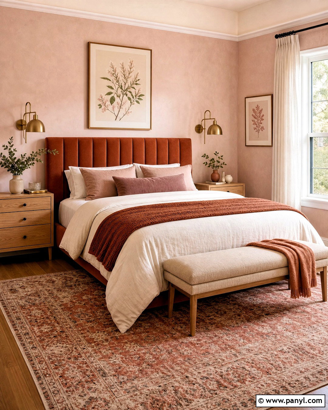 Burnt Orange And Blush Pink Bedroom - 20 burnt orange color palette ideas