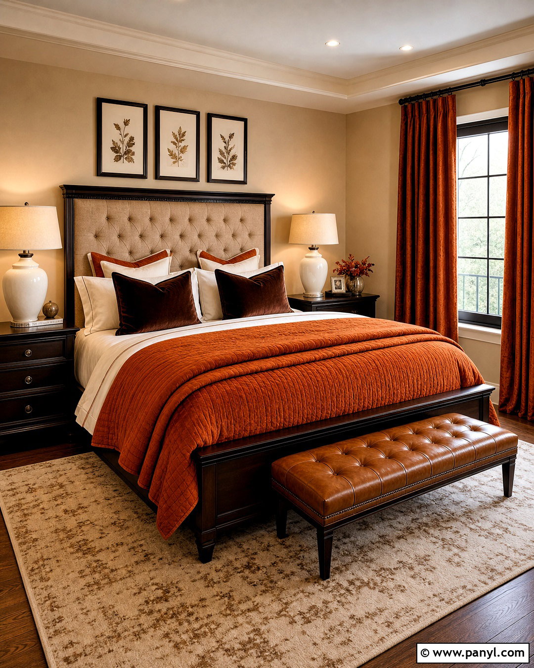 Burnt Orange And Chocolate Brown Bedroom - 20 burnt orange bedroom ideas