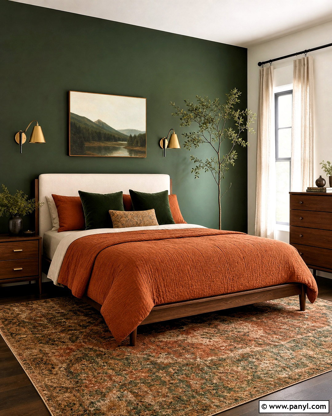 Burnt Orange And Forest Green Bedroom - 20 burnt orange color palette ideas