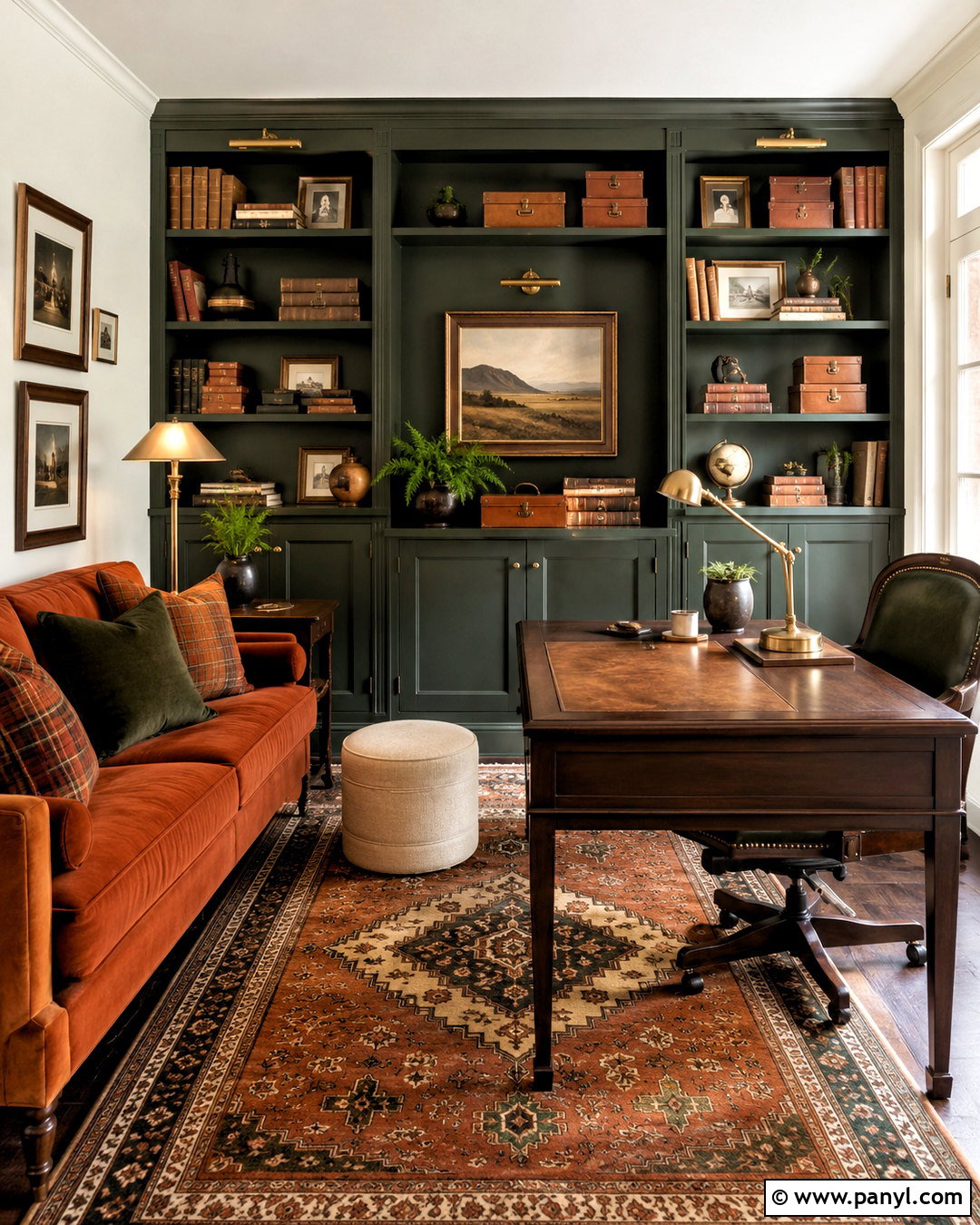 Burnt Orange And Forest Green Library - 20 burnt orange color scheme ideas