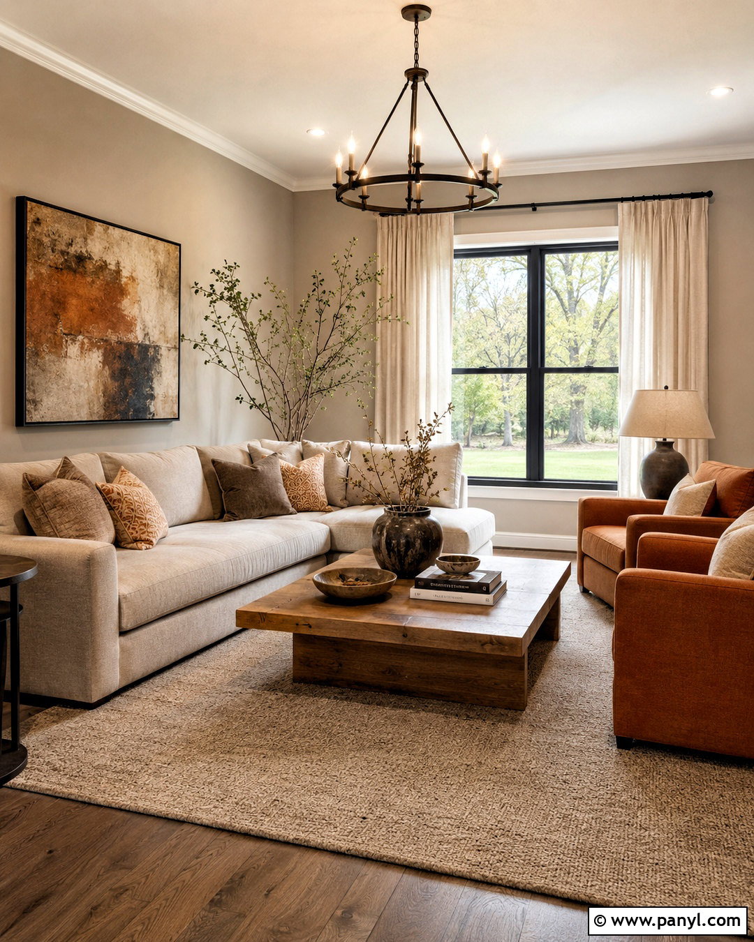 Burnt Orange And Greige Living Room - 20 burnt orange color scheme ideas