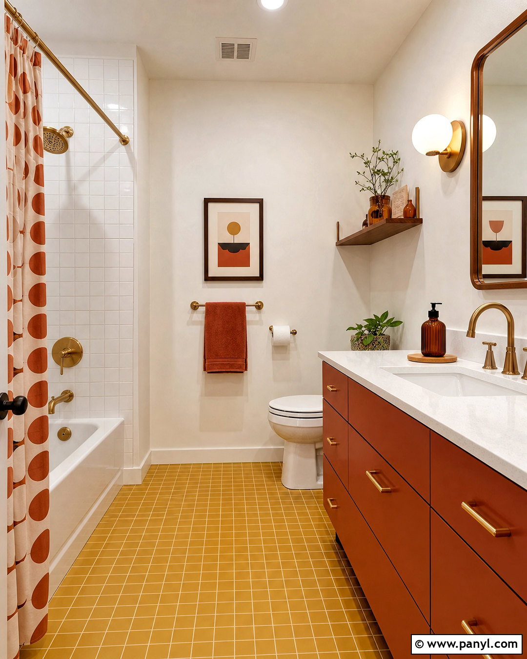 20 Burnt Orange Bathroom Ideas for a Warm, Spa-Like Look