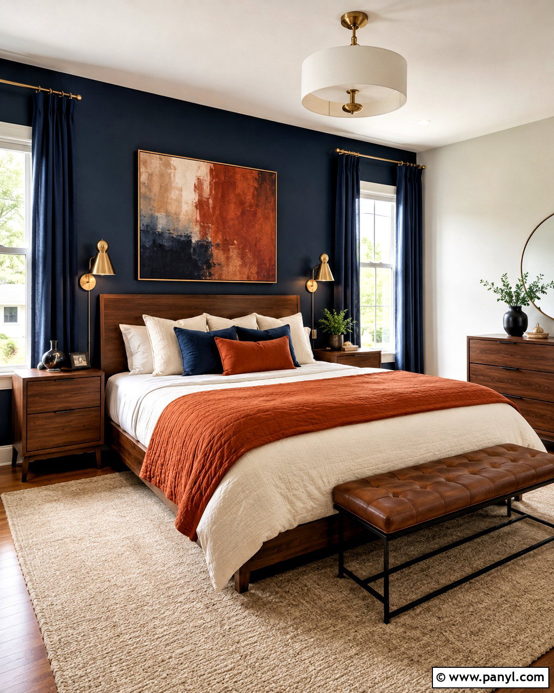 Burnt Orange And Navy Bedroom - 20 burnt orange color scheme ideas