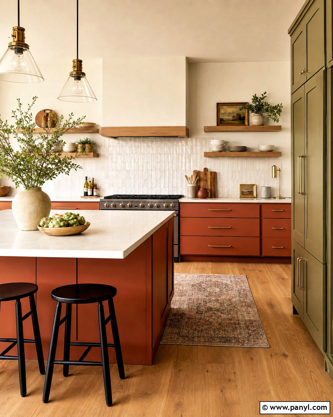 Burnt Orange And Olive Green Kitchen - 20 burnt orange color palette ideas