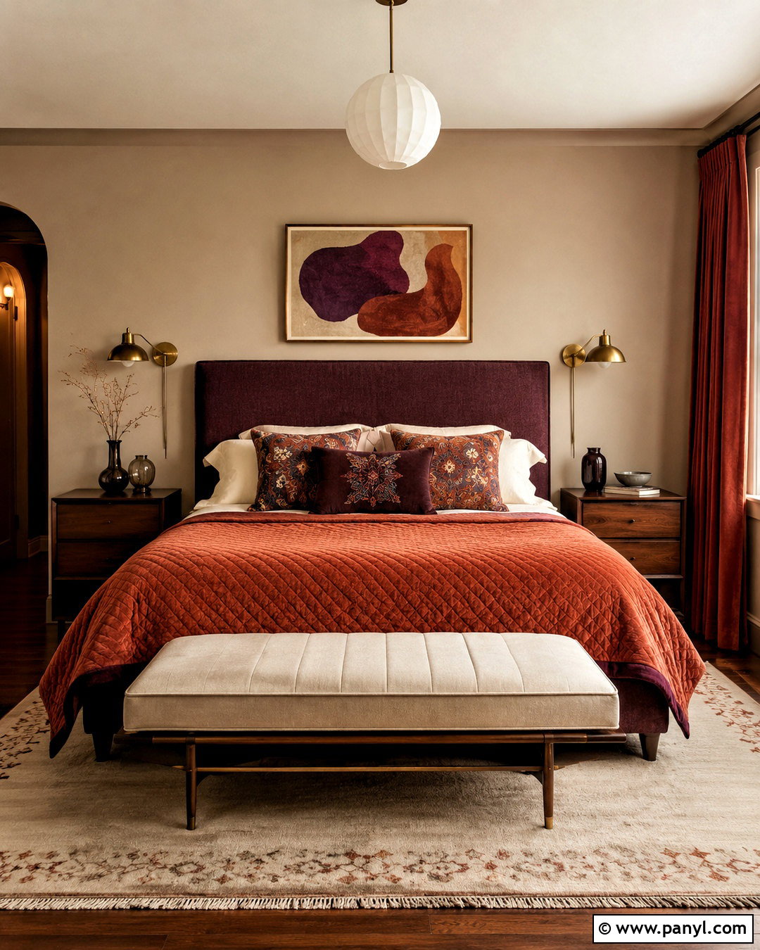 Burnt Orange And Plum Bedroom - 20 burnt orange color scheme ideas