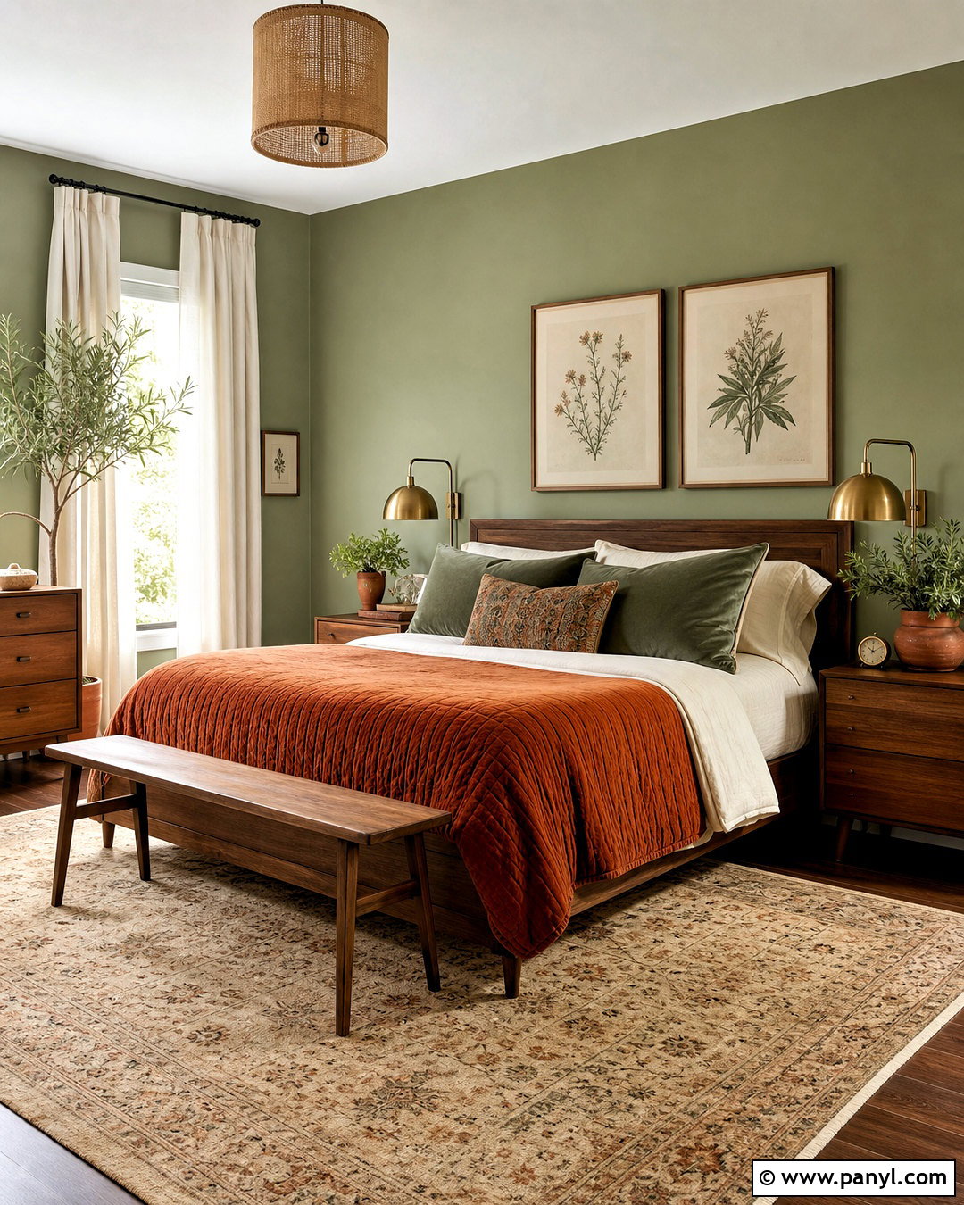 Burnt Orange And Sage Green Bedroom - 20 burnt orange bedroom ideas