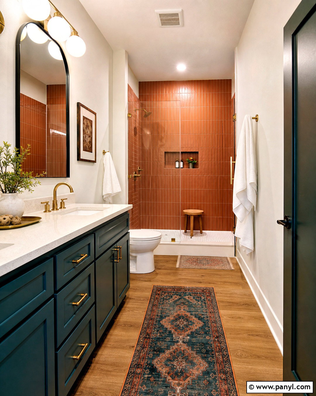 Burnt Orange And Teal Bathroom - 20 burnt orange bathroom ideas