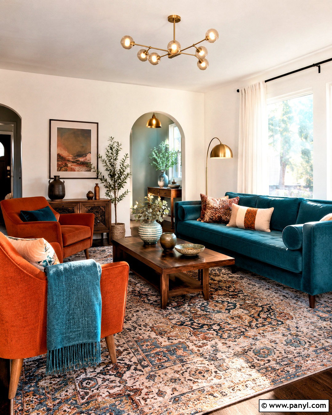 Burnt Orange And Teal Living Room - 20 burnt orange color scheme ideas