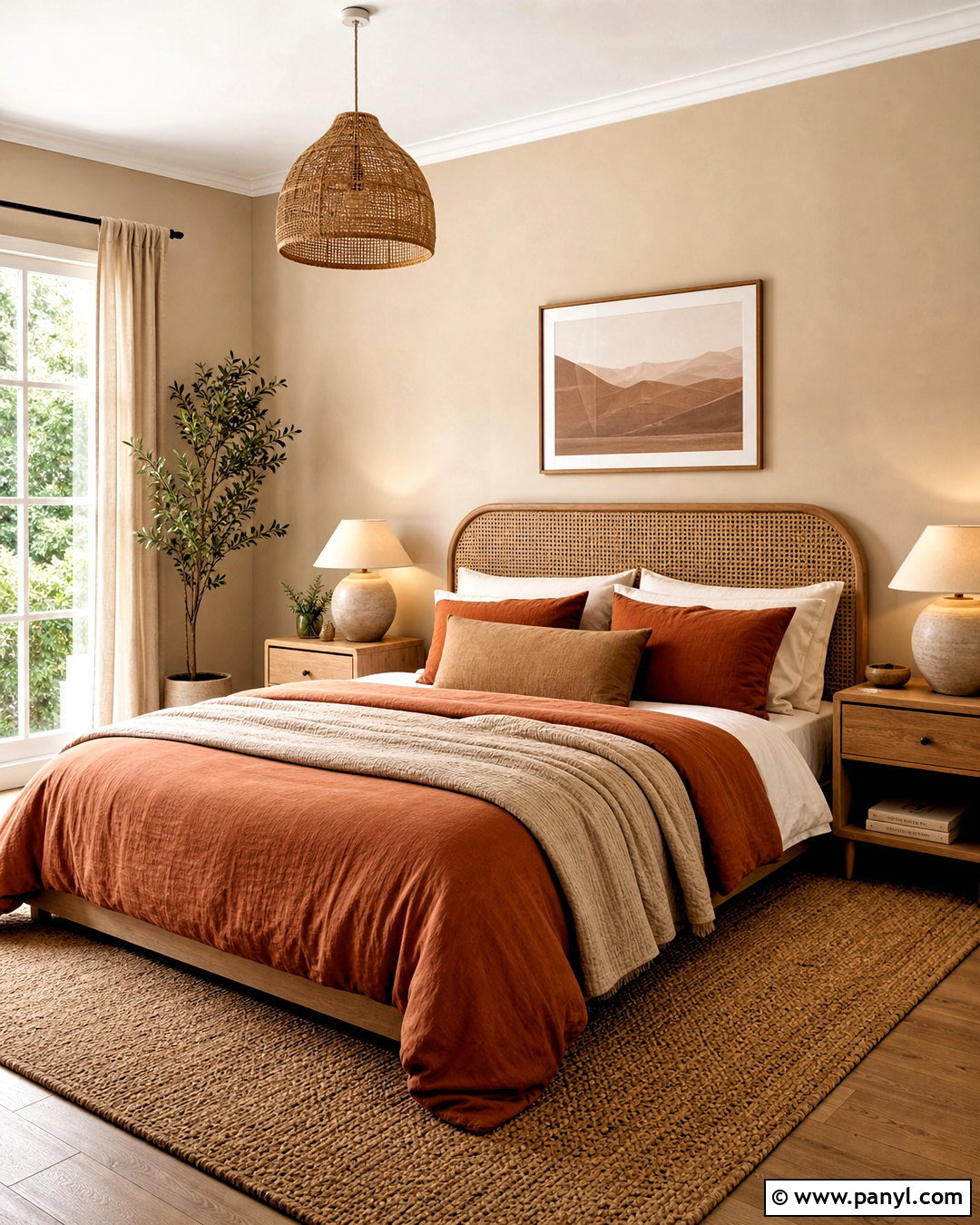 Burnt Orange And Warm Beige Bedroom - 20 burnt orange color palette ideas
