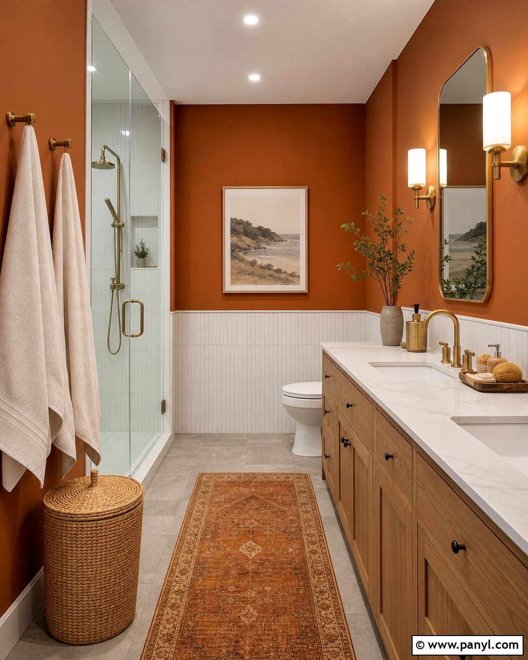 Burnt Orange Bathroom Walls - 35 burnt orange walls