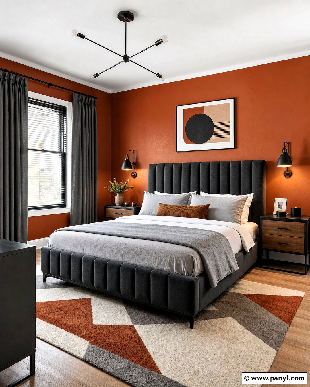 Burnt Orange Bedroom Walls With Charcoal Gray - 20 burnt orange bedroom walls