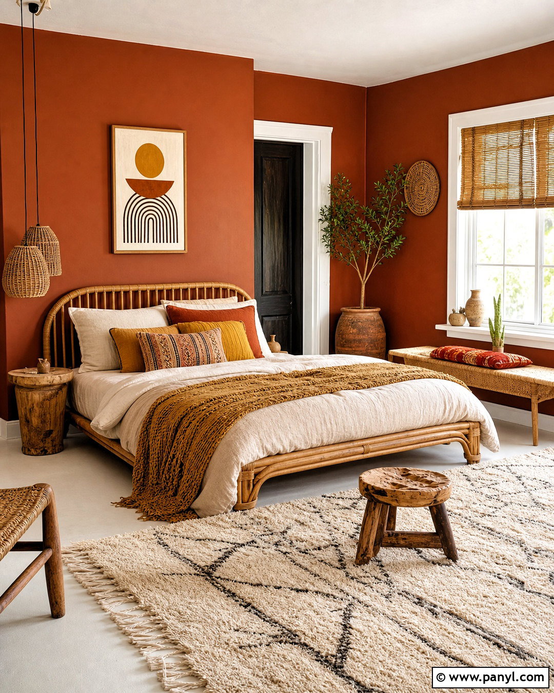 Burnt Orange Boho Bedroom Walls - 20 burnt orange bedroom walls