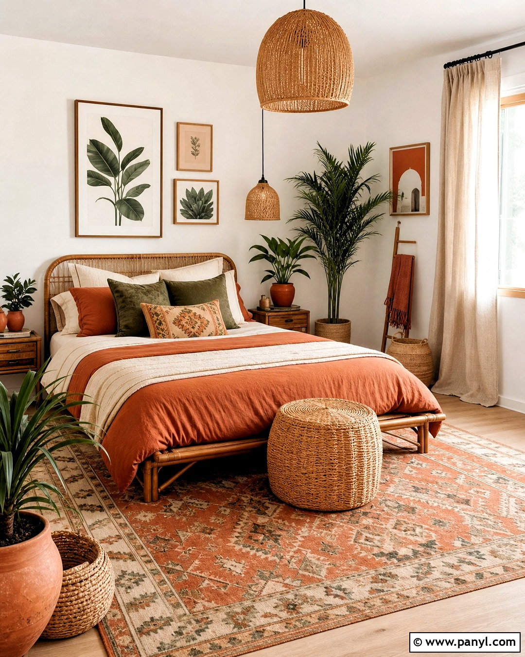 Burnt Orange Boho Bedroom - 20 burnt orange bedroom ideas