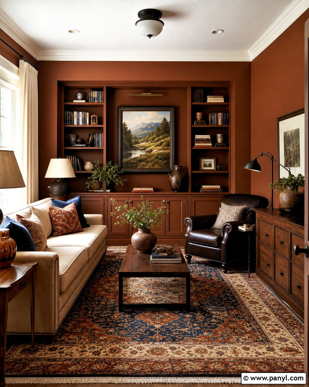 Burnt Orange Den Paint - 20 warm paint colors for home ideas