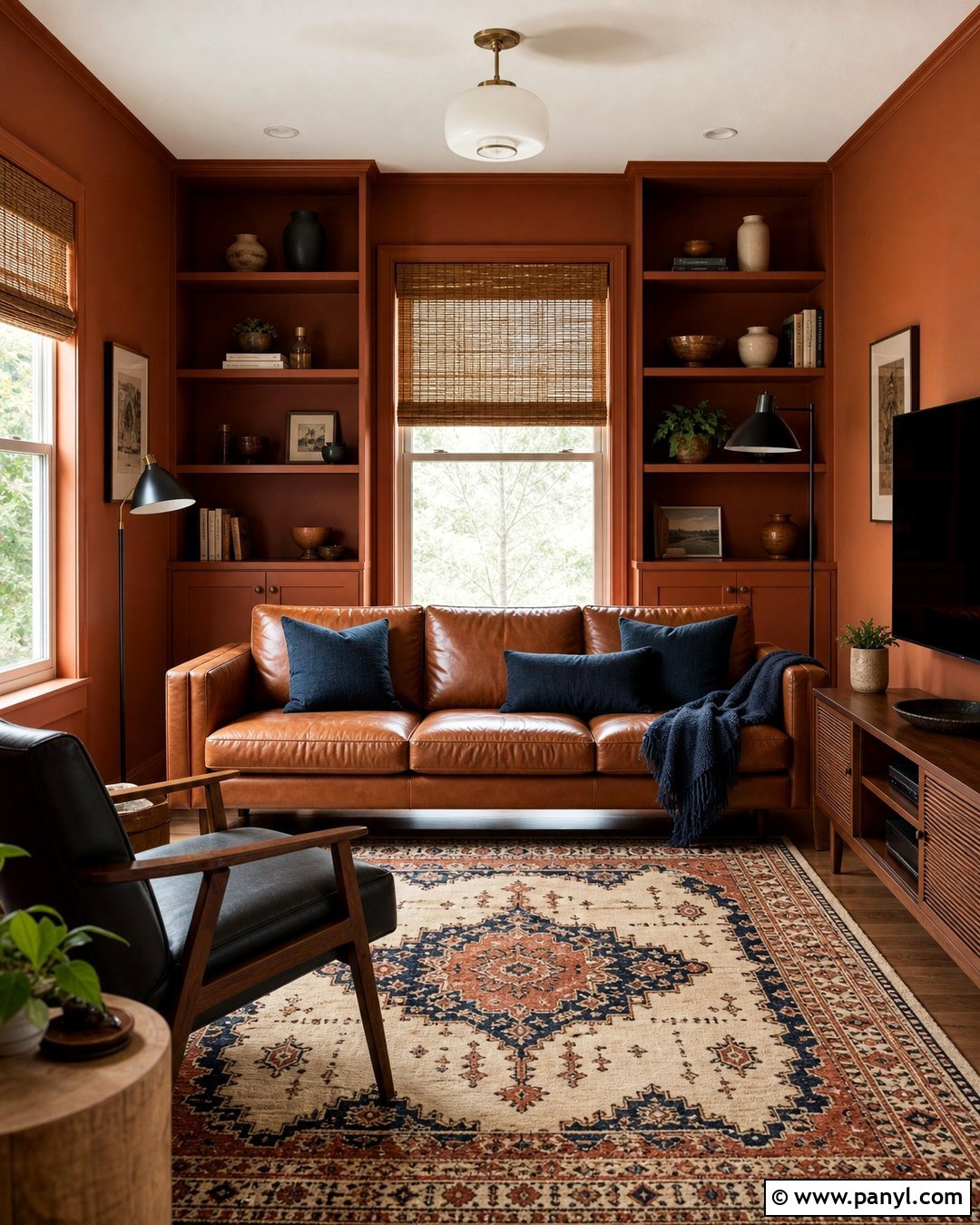 Burnt Orange Den Wall Color - 50 wall colour ideas