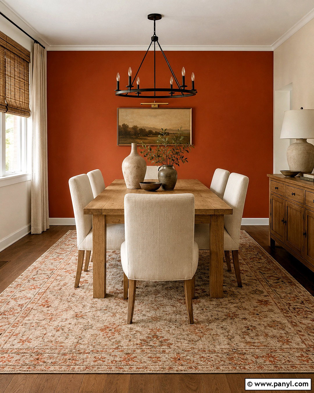 Burnt Orange Dining Room Accent Wall - 20 burnt orange dining room ideas