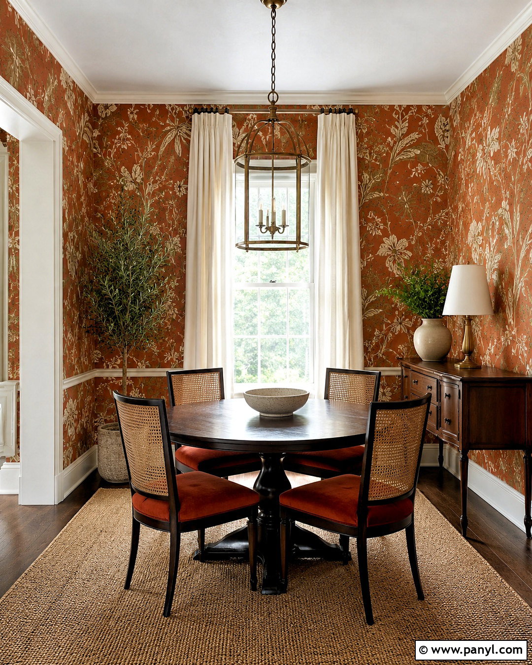 Burnt Orange Dining Room Wallpaper - 20 burnt orange dining room ideas