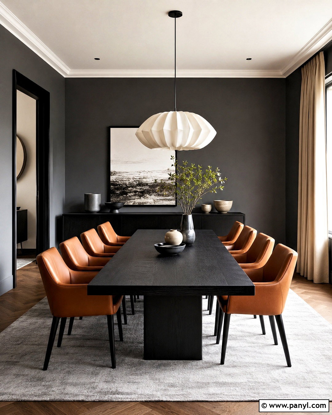 Burnt Orange Dining Room With Charcoal Gray - 20 burnt orange dining room ideas