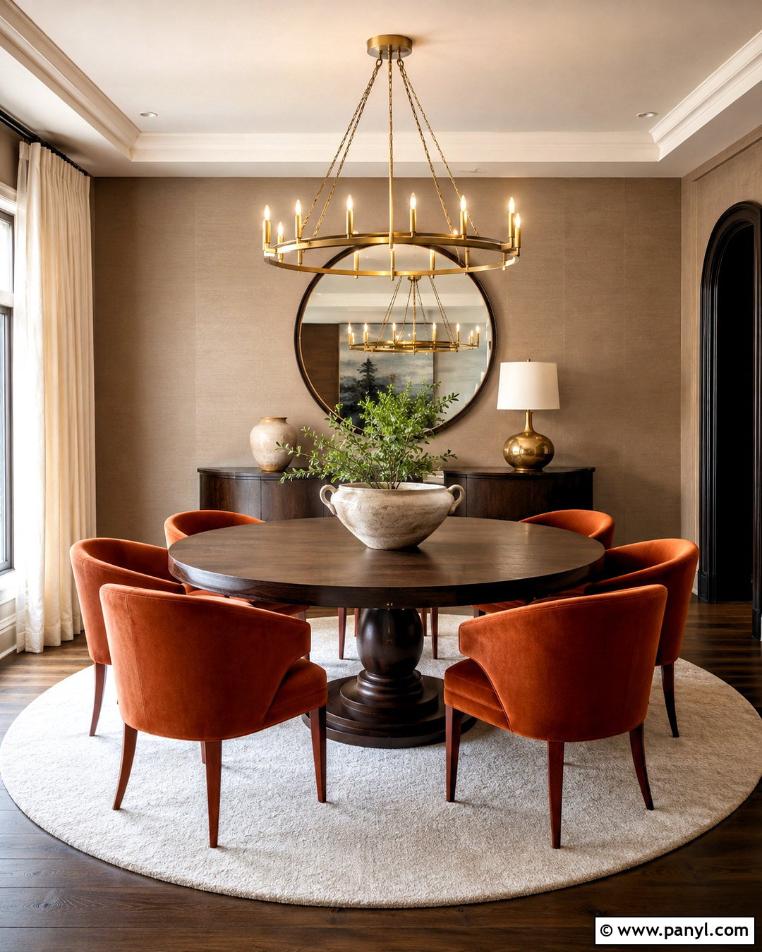 Burnt Orange Dining Room With Round Table - 20 burnt orange dining room ideas