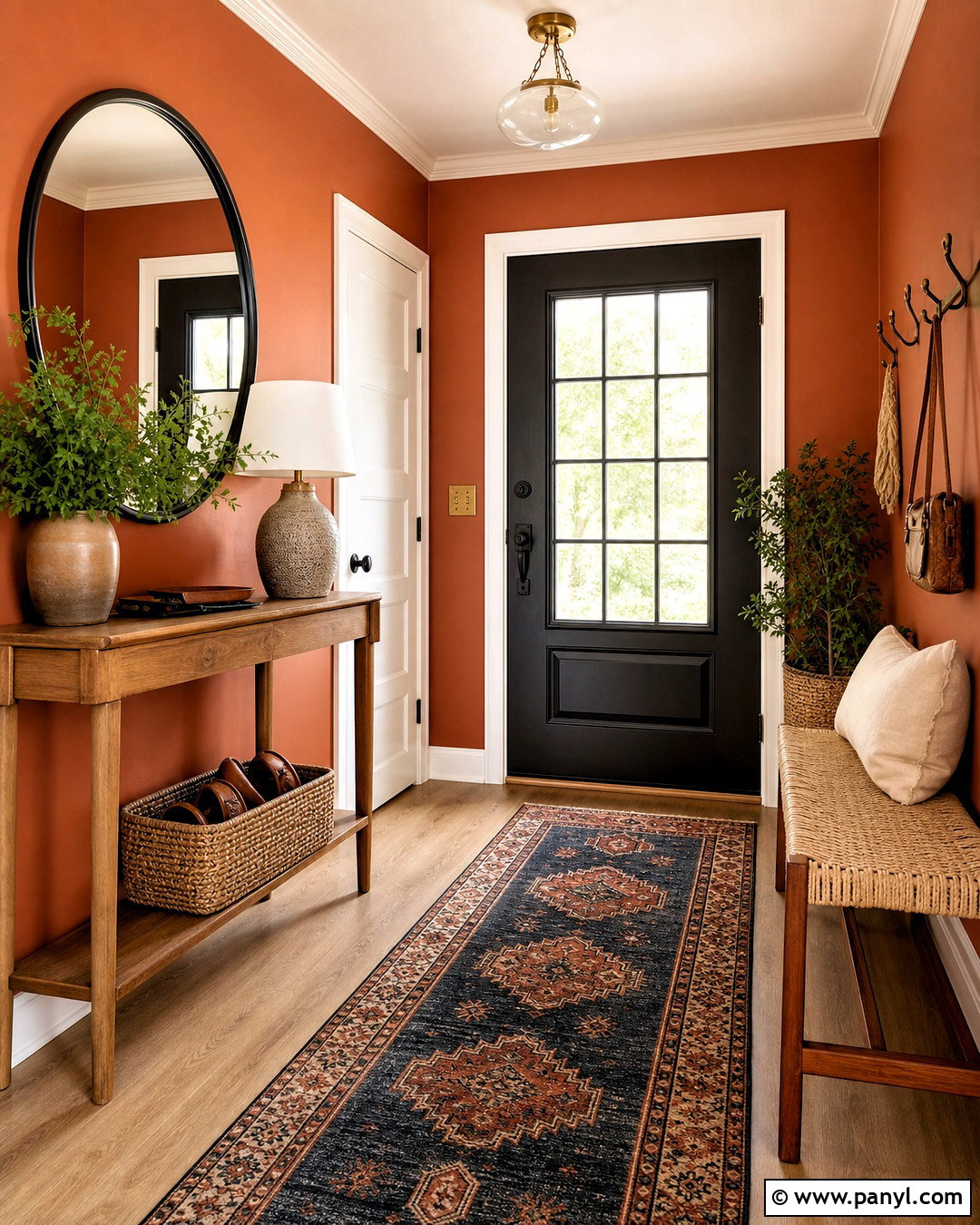 Burnt Orange Entryway - 20 burnt orange interior ideas