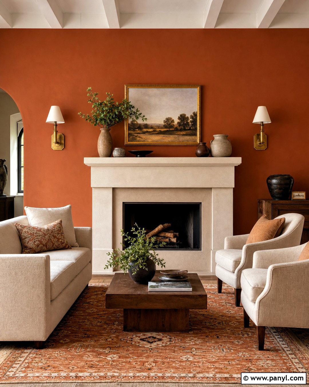 20 Burnt Orange Accent Wall Living Room Ideas for a Cozy Home