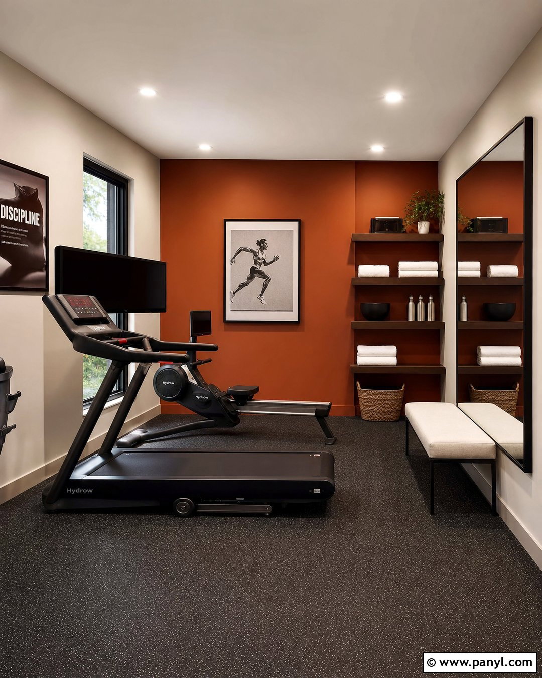 Burnt Orange Home Gym Walls - 30 Home Gym Wall Color Ideas