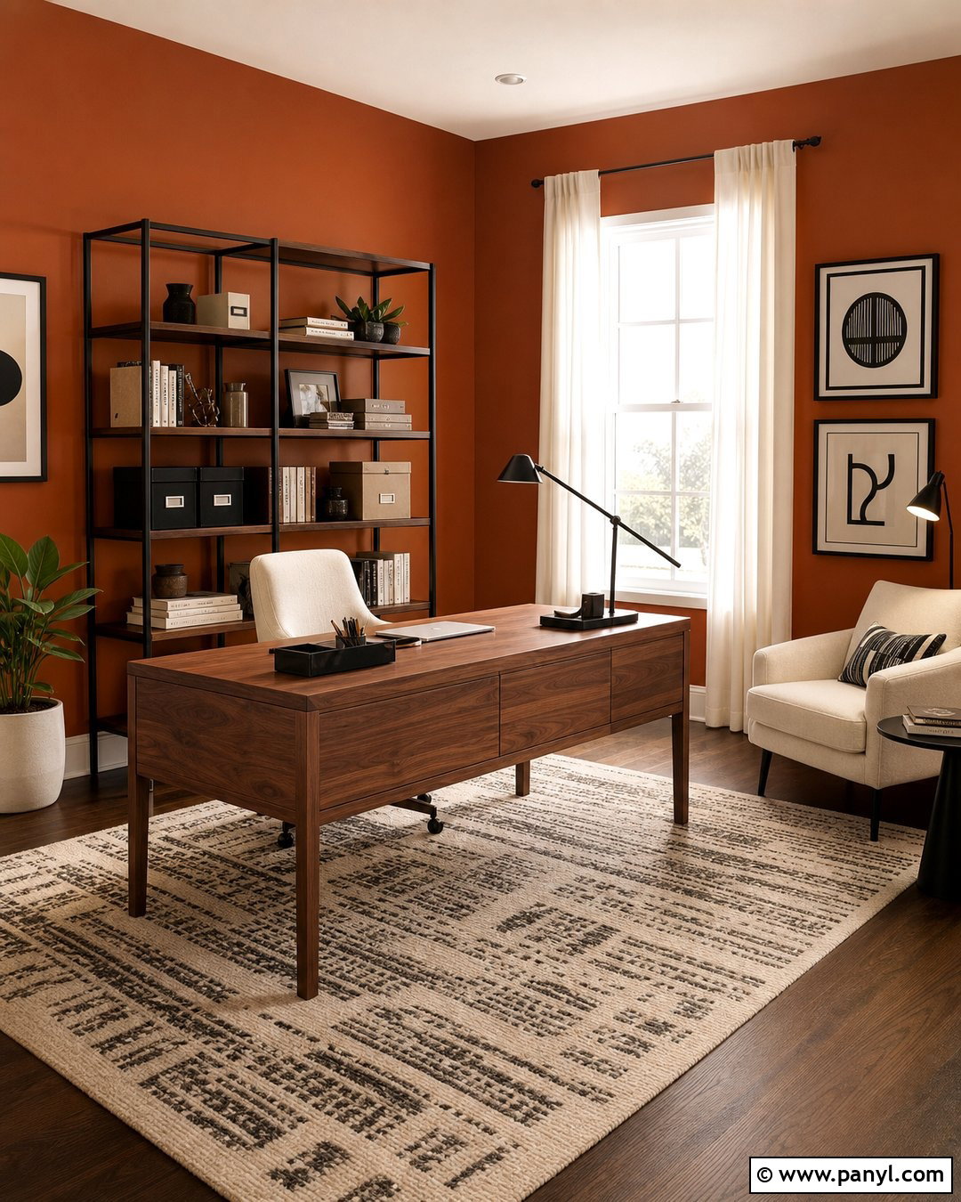 Burnt Orange Home Office Walls - 35 burnt orange walls