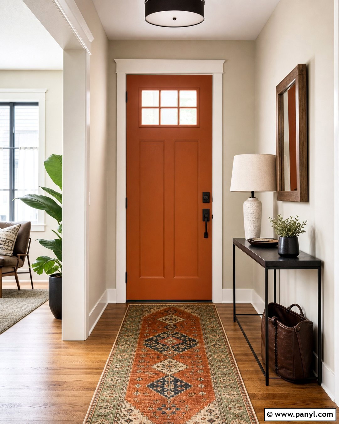 Burnt Orange Inside Front Door - 25 Inside Of Front Door Painted Ideas