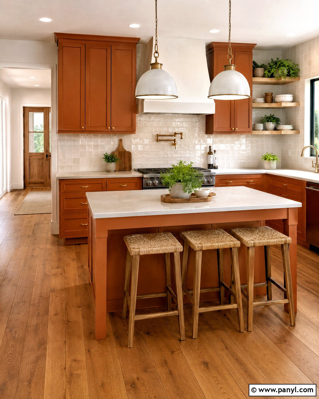 Burnt Orange Kitchen Cabinets - 20 orange kitchen ideas