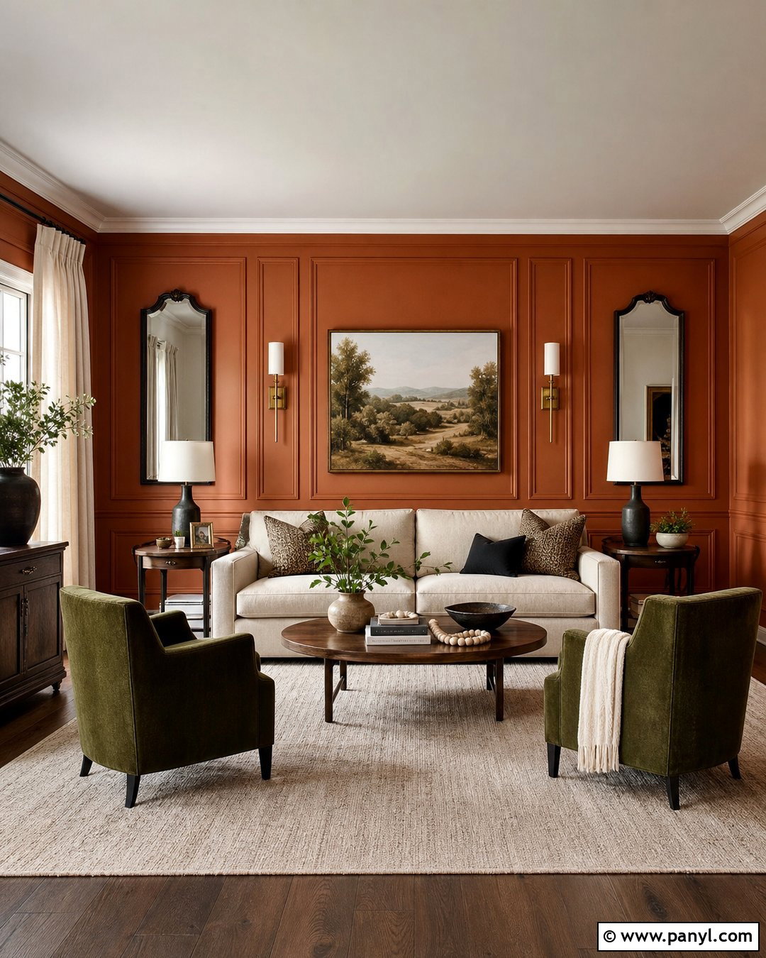 Burnt Orange Paneled Walls - 35 burnt orange walls