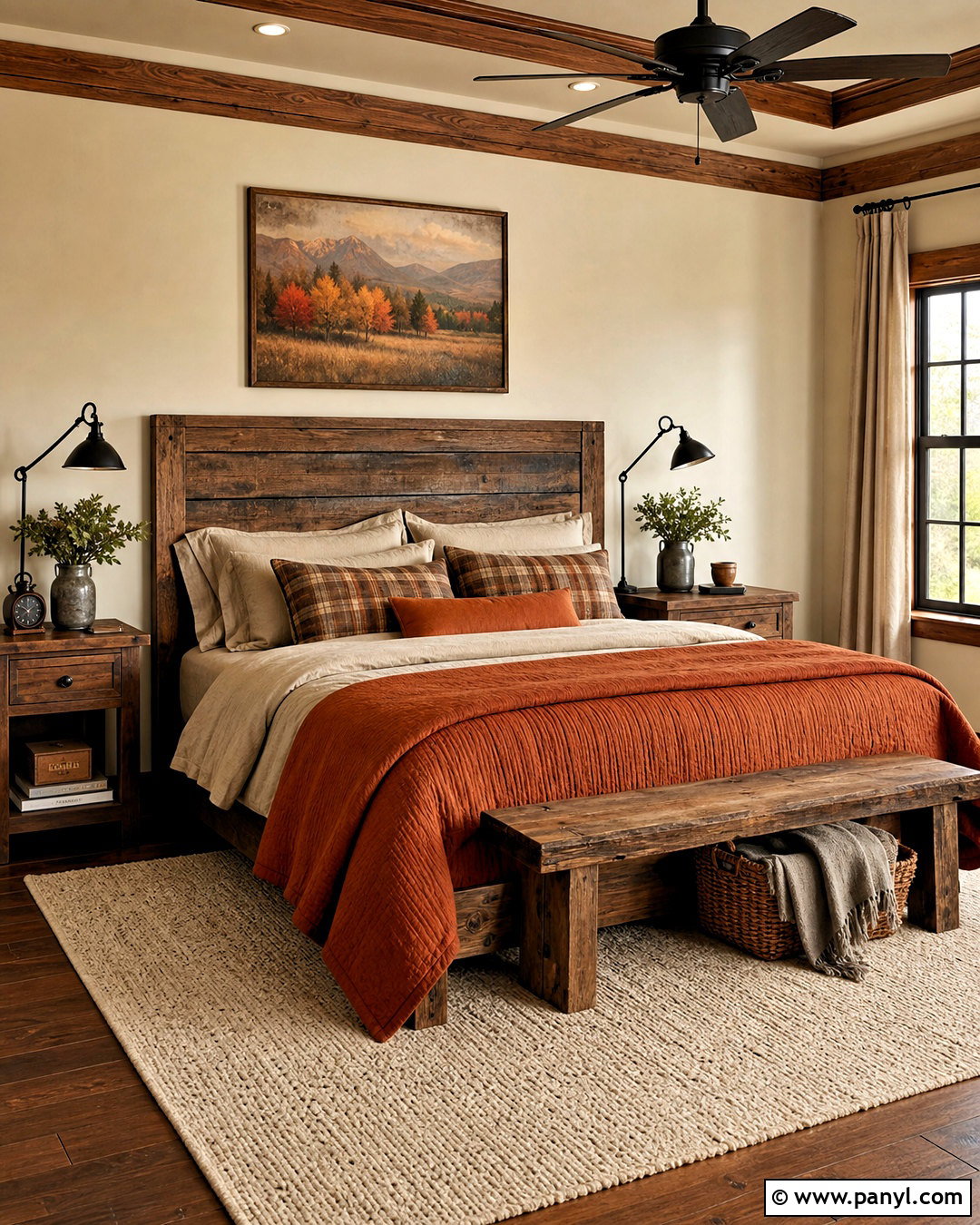 Burnt Orange Rustic Bedroom - 20 burnt orange bedroom ideas