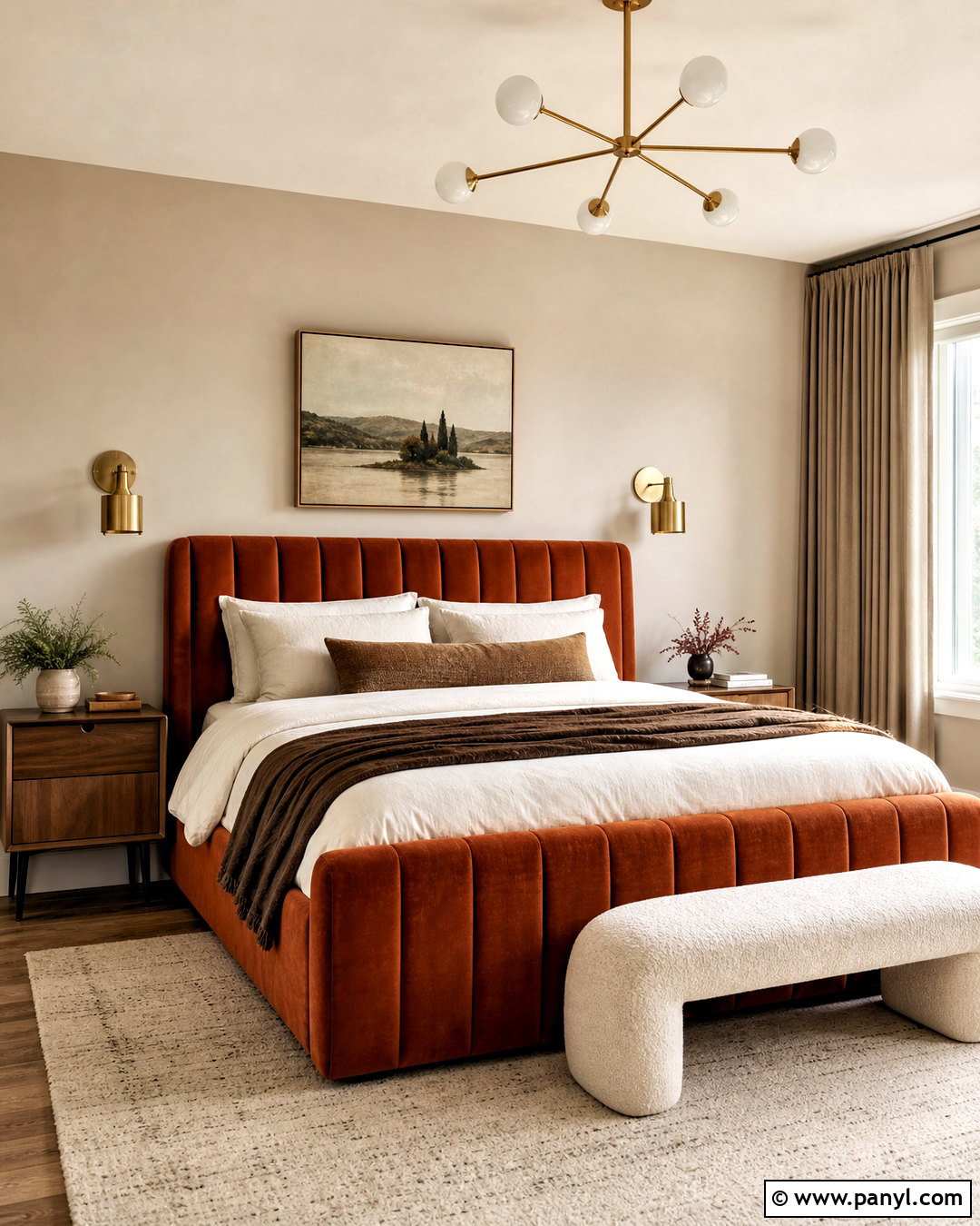 Burnt Orange Velvet Bedroom - 20 burnt orange bedroom ideas