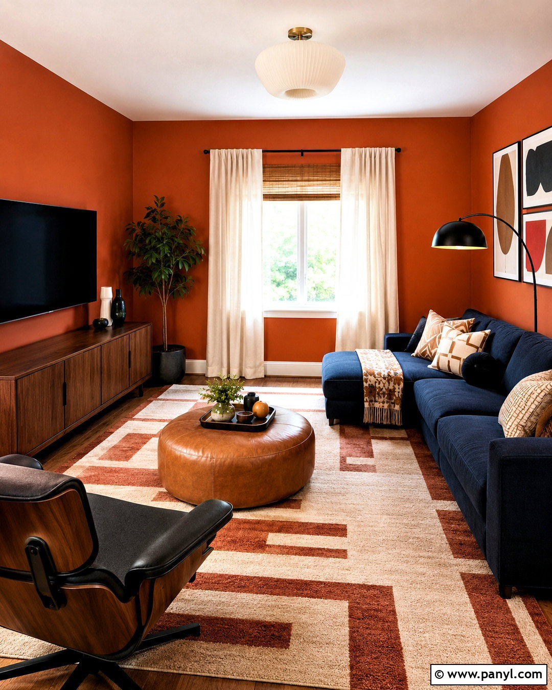 Burnt Orange Wall Color - 35 warm wall colors