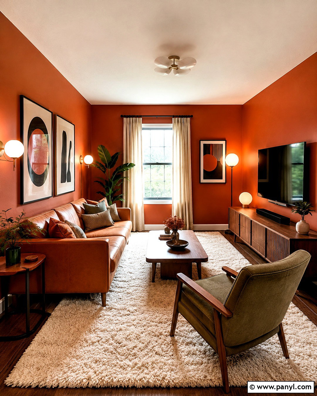 Burnt Orange Wall Color - 40 Aesthetic Wall Colour Ideas
