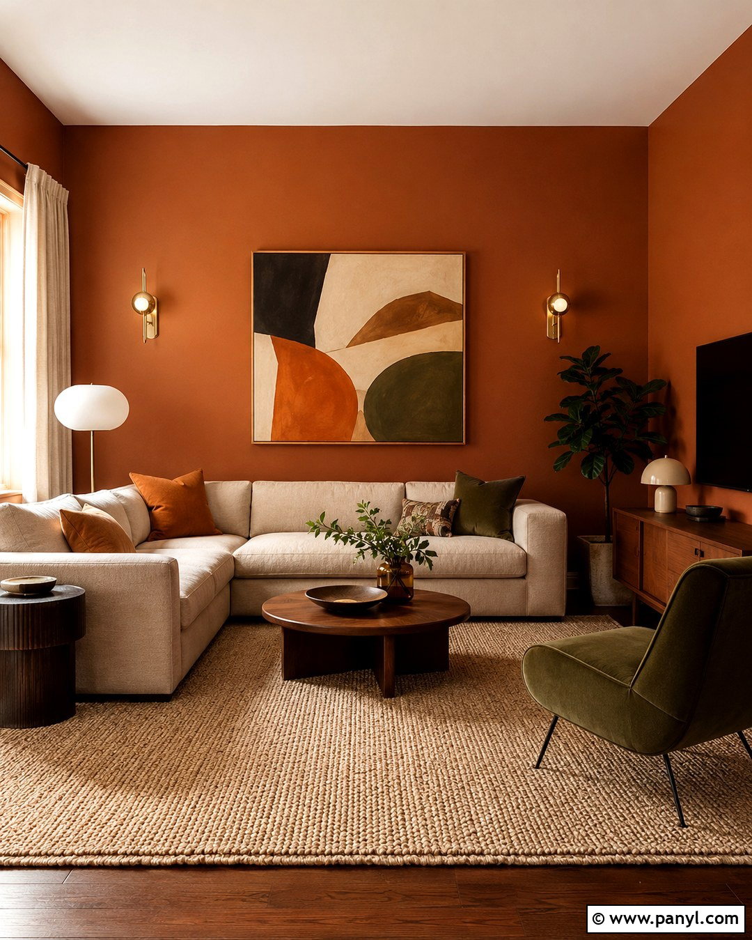 Burnt Orange Wall Color - 20 70S Wall Colors