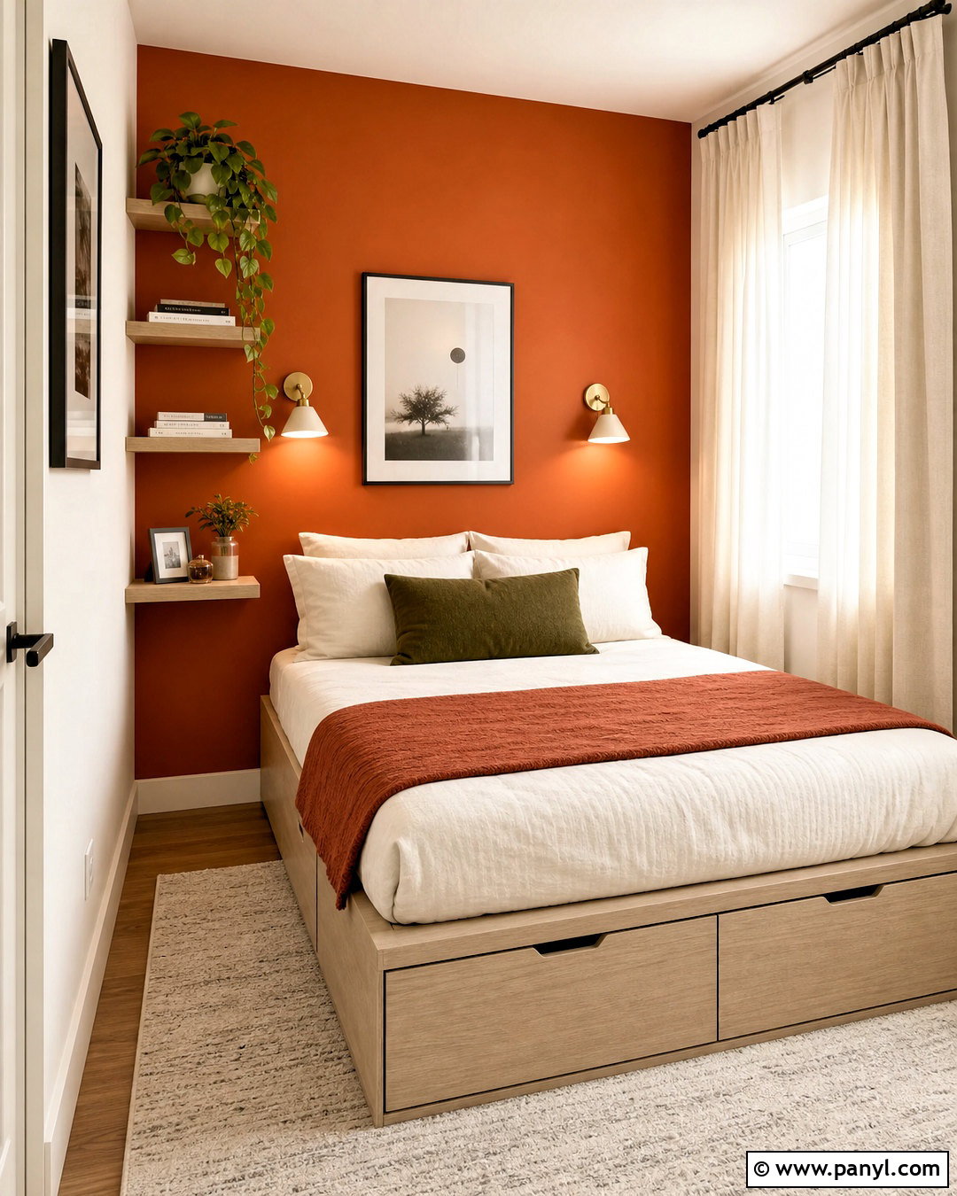 Burnt Orange Walls In A Small Bedroom - 20 burnt orange bedroom walls