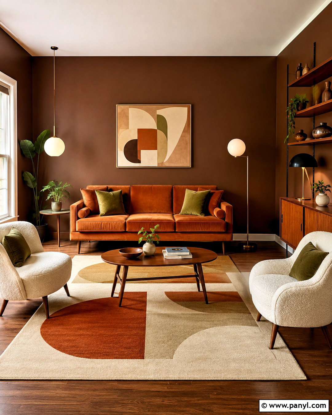 Burnt Orange With Brown Walls - 20 What Color Goes With Brown Walls