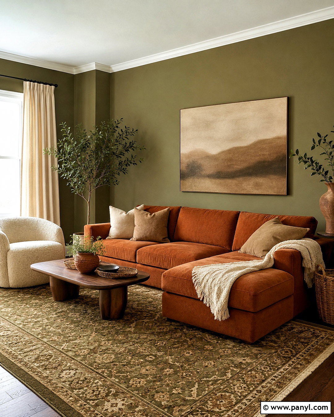 20 What Colours Go With Olive Green Walls for Earthy Elegance