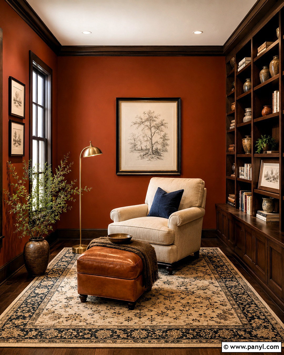 Burnt Rust Wall Color - 20 Warm Earthy Wall Color Ideas