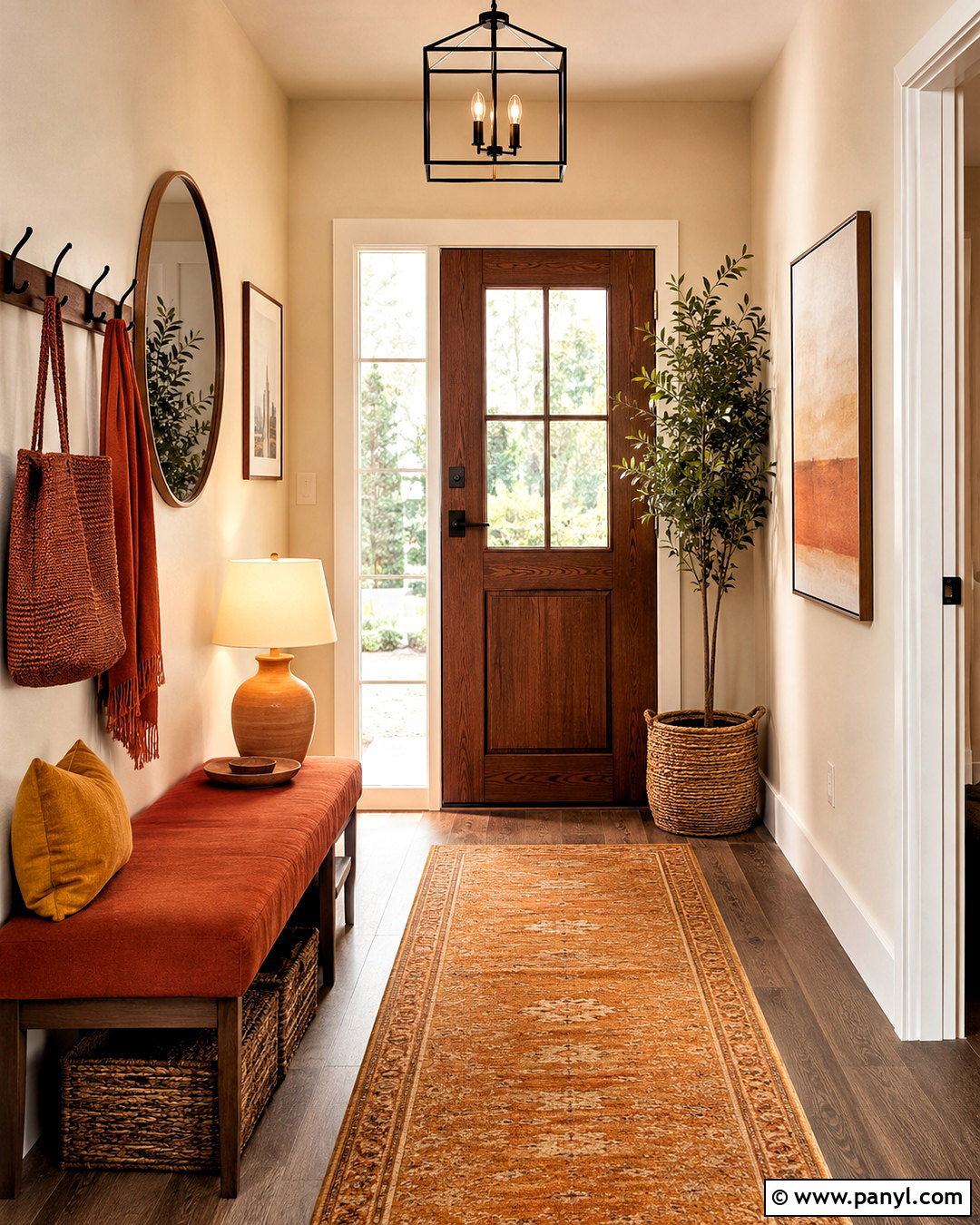 Burnt Sienna And Mustard Entryway - 20 burnt sienna color palette ideas