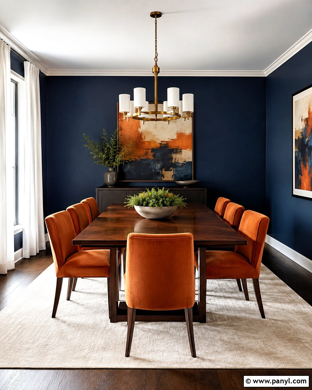 Burnt Sienna And Navy Dining Room - 20 burnt sienna color palette ideas