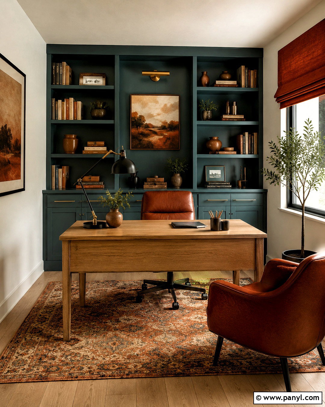 Burnt Sienna And Teal Home Office - 20 burnt sienna color palette ideas