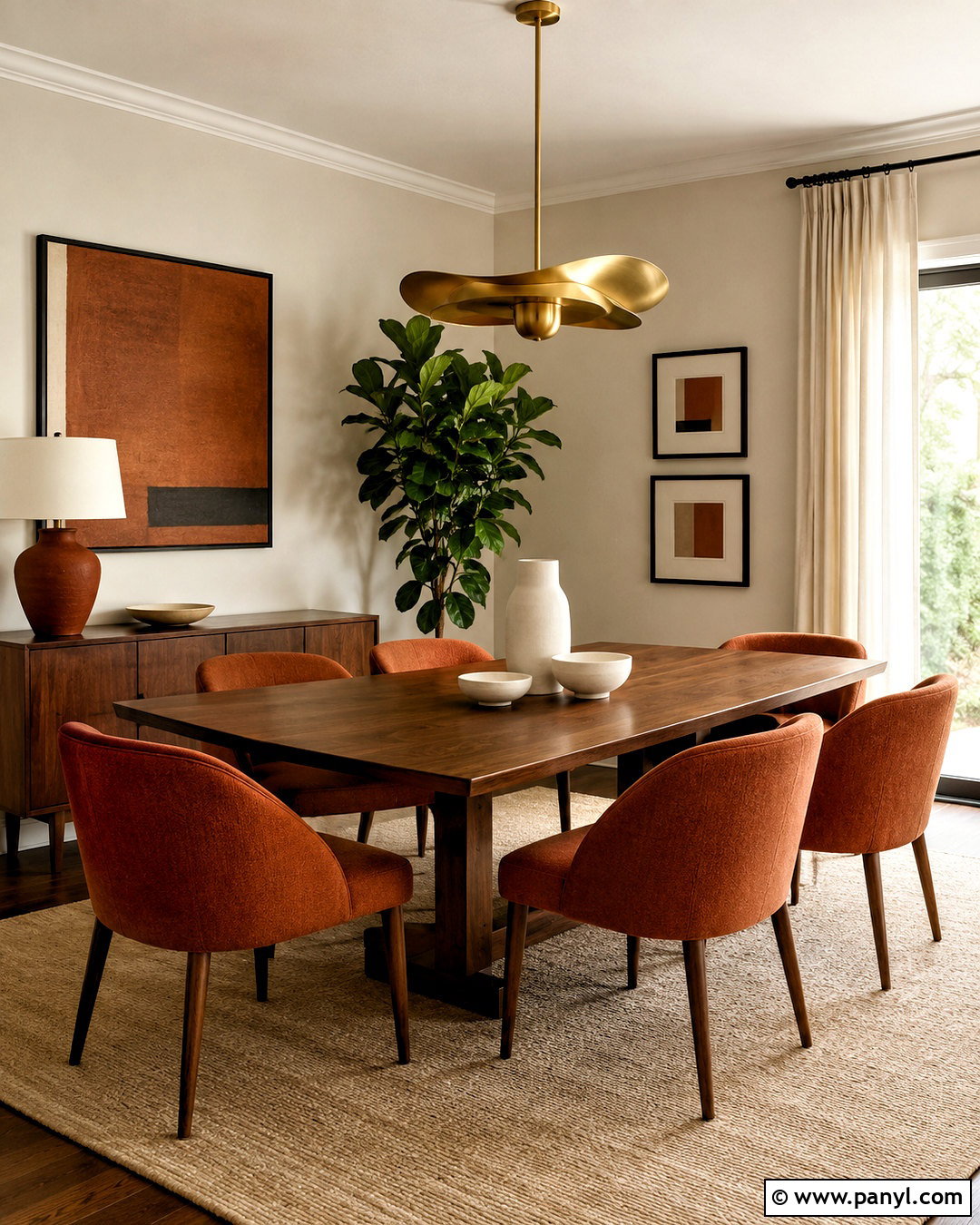 Burnt Sienna And Walnut Dining Room - 20 burnt sienna color palette ideas
