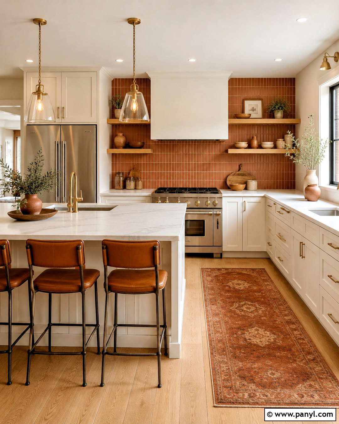 Burnt Sienna And White Kitchen - 20 burnt sienna color palette ideas