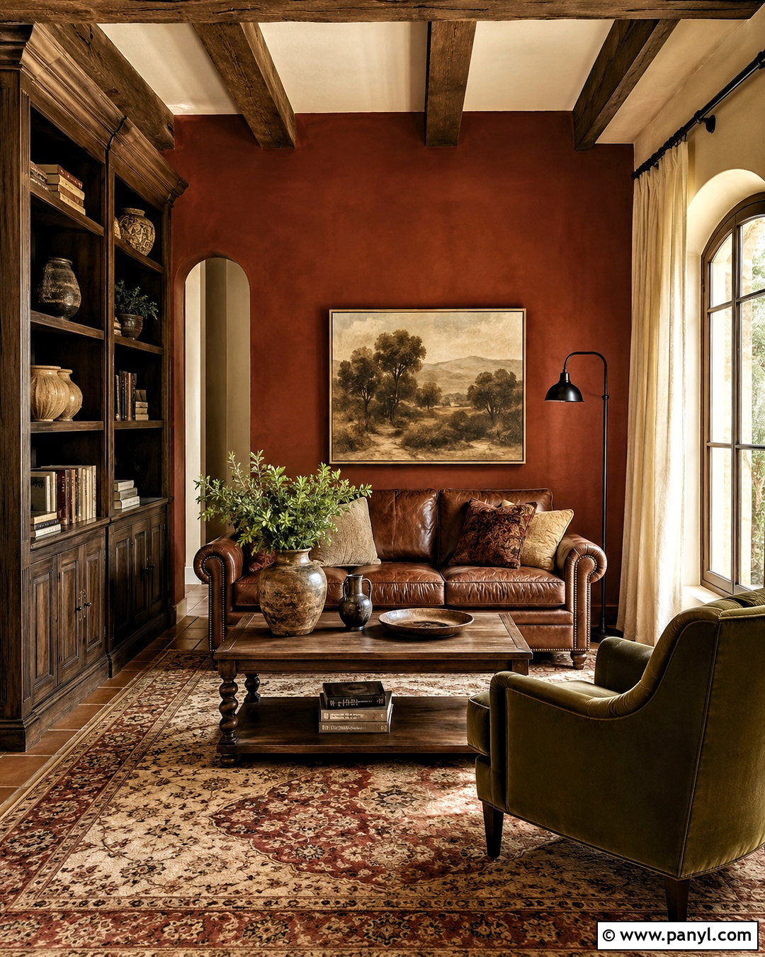Burnt Sienna Tuscan Walls - 35 tuscan wall colors